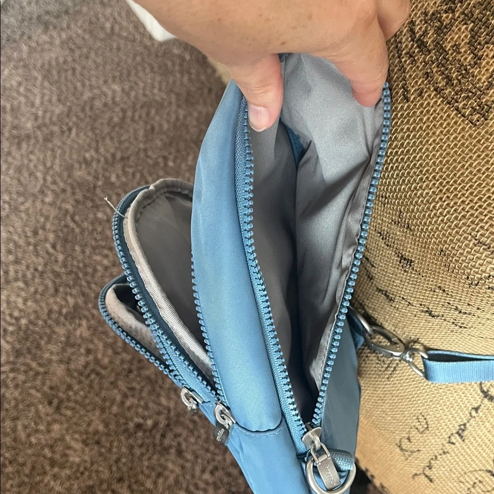 Baggalini Slate Blue Sling Bag - Picture 7 of 9